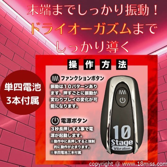 Back Fire Anus Cock Vibrator - Vibrating anal butt plug - Kanojo Toys
