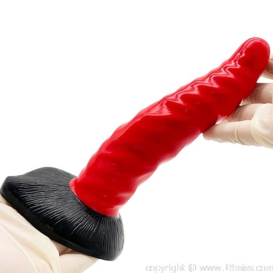 Red Demon Mushroomy Penis Dildo - 可彎曲觸手式公雞玩具 - Kanojo Toys