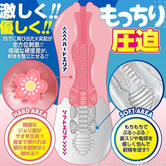 Twinfinity Mochin-X Onahole - Tight-soft dual-sensation masturbator toy - Kanojo Toys