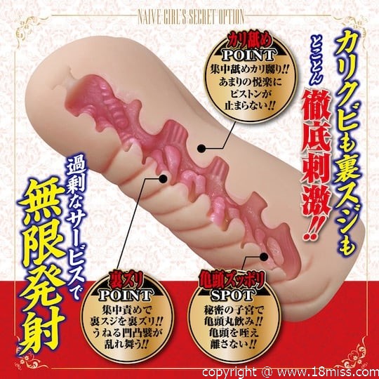Naive Girl's Secret Option Onahole - Tight Japanese vagina masturbator toy - Kanojo Toys
