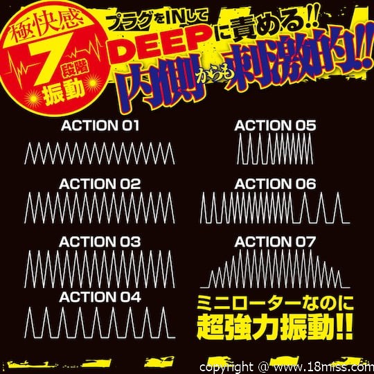 Black Lock Shock Penis Vibrator and Plug - Pee hole sounding probe dildo and vibe toy - Kanojo Toys