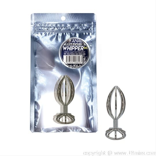 Anal Whipper Plug M - Metal butthole dildo - Kanojo Toys