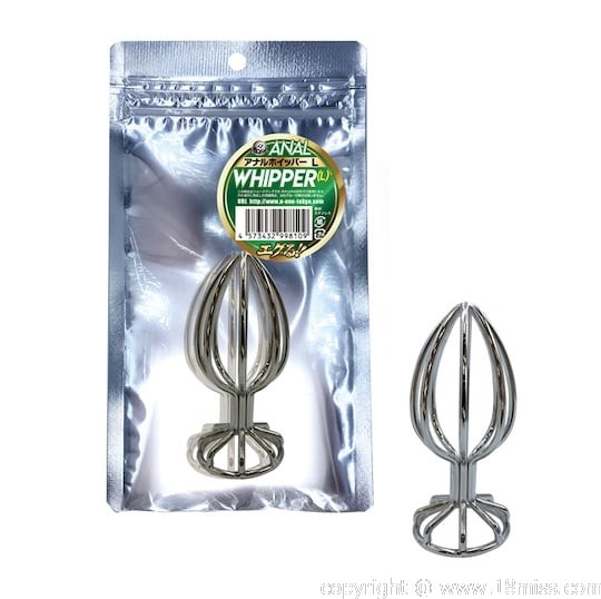 Anal Whipper Plug L - Metal butthole dildo - Kanojo Toys