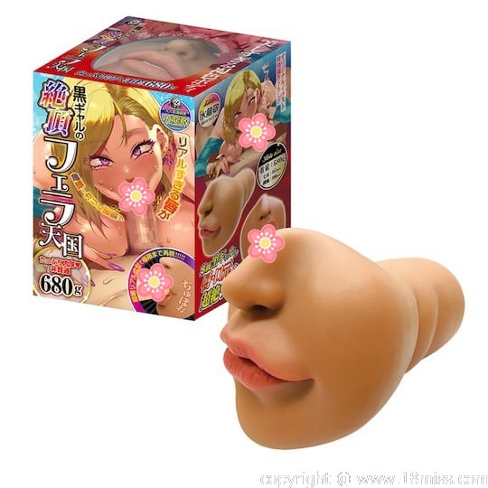 Black Gyaru Ultimate Blowjob Heaven - Gyaru fetish mouth masturbator toy -18miss