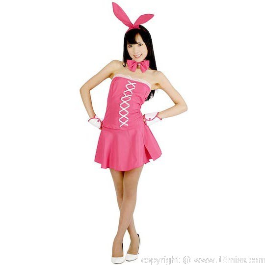 Pink Bunny Girl Costume - Cute and sexy bunny girl outfit -18miss