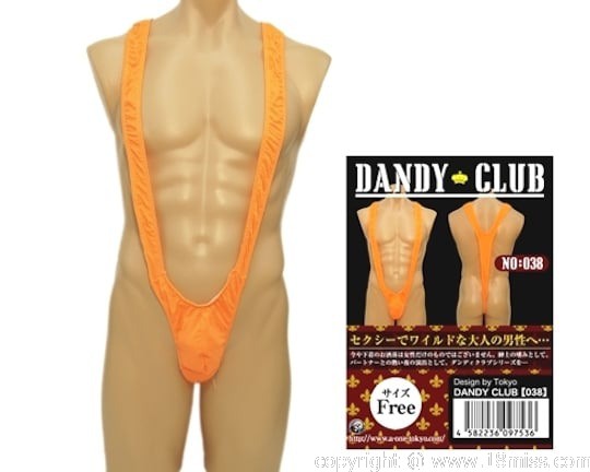Dandy Club 38 Orange Mankini - Sexy and revealing male underwear -18miss