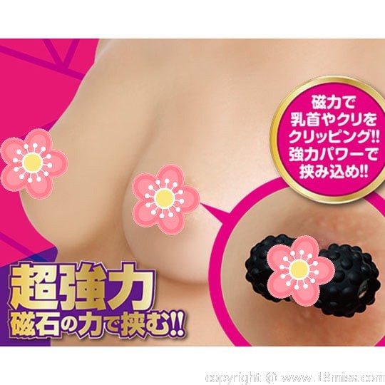 Magnetic Nipple Clamps - Breast stimulation ball magnets -18miss