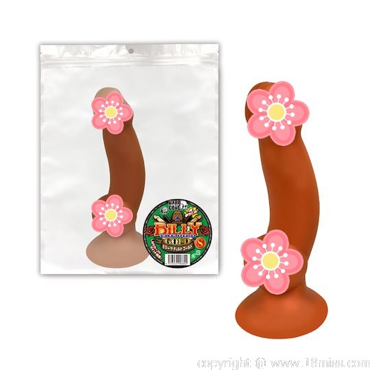 Billy the Dildo Gold Small - Japanese penis toy with suction cup -18miss