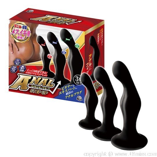 Anal Step Up Dildos - Three anal probes for prostate pleasure -18miss