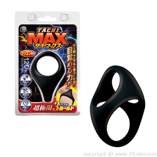 Tachi Max Triple Cock Ring - Tightens shaft, balls, and base -18miss