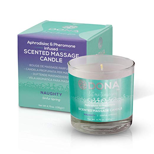 Dona Massage Candle Naughty Sinful Spring, 4.75 Ounce