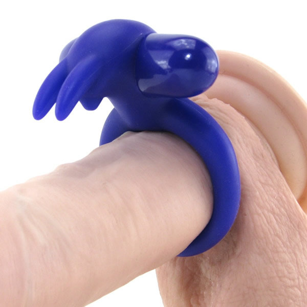Entice adelle 7 function remote cock ring in purple