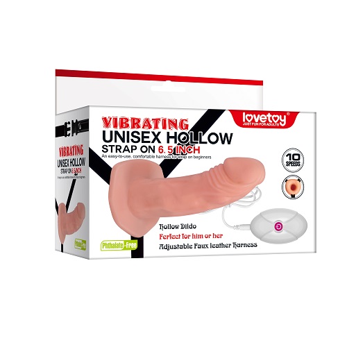 Vibrating Unisex Hollow Strap On Vibrating Unisex Hollow Strap On