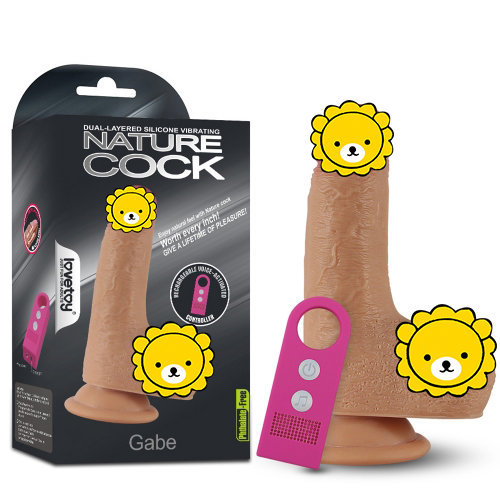 6' Dual layered Silicone Vibrating Nature Cock Gabe