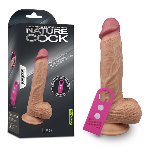 Dual layered Silicone Vibrating Nature Cock Leo Dual layered Silicone Vibrating Nature Cock Leo