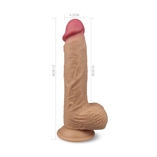 Dual layered Silicone Vibrating Nature Cock Leo Dual layered Silicone Vibrating Nature Cock Leo