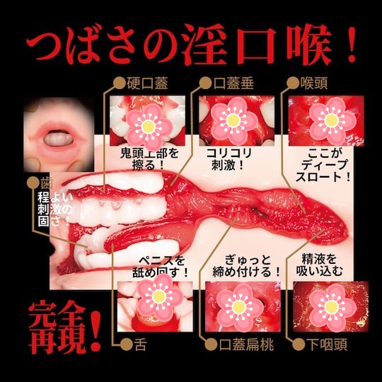 Geki-fera Tsubasa Hachino Porn Star Blowjob Onahole - JAV Japanese adult video porn star mouth masturbator - 18miss
