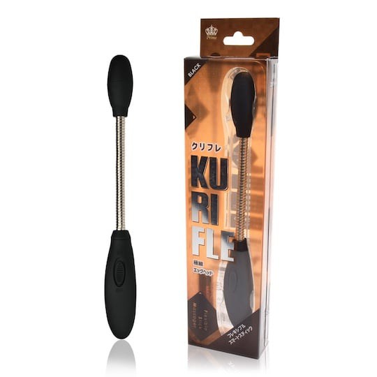 Kurifle Stick Vibrator Black - Long, flexible vibe toy - 18miss