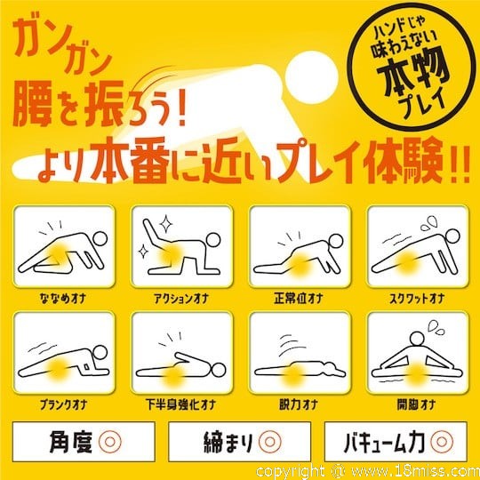 Floor Sex Masturbator - Stroker for deep penetration - 18miss