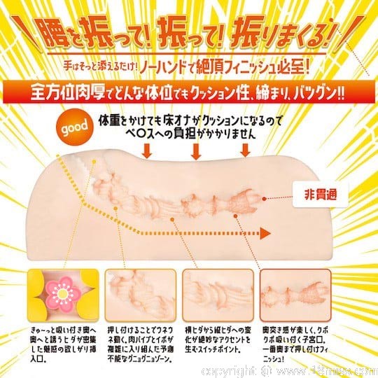 Floor Sex Masturbator - Stroker for deep penetration - 18miss