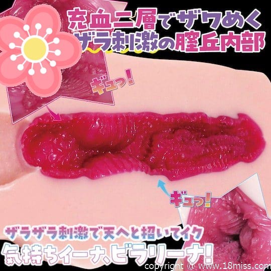 Long Birari-na Labia Fetish Stroker - Masturbator with long pussy lips - 18miss