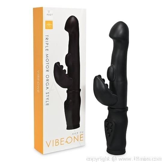 Vibe One Black - Ergonomically shaped vibrator - 18miss