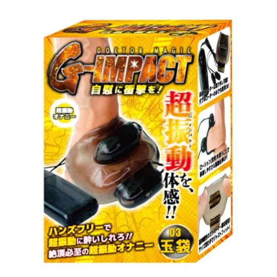 Doctor Magic G-Impact Balls Stimulator - Hands-free nut vibe for testicles - 18Miss