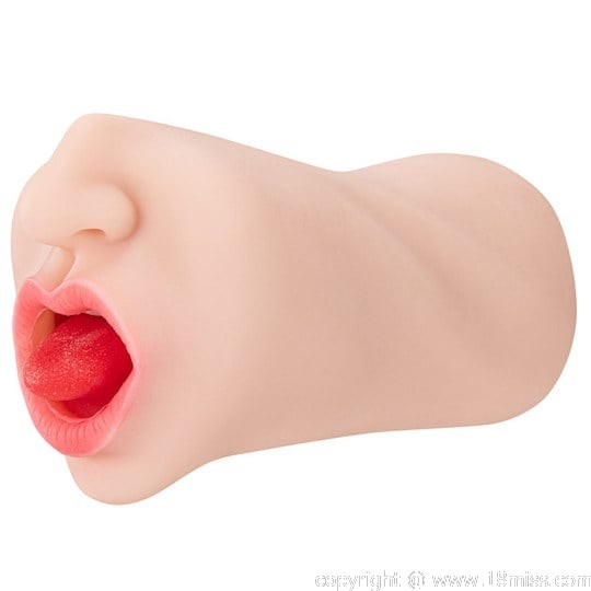 Forbidden 18 I Will Kiss Your Cock Blowjob Masturbator 2 - Fellatio-themed mouth stroker toy - 18miss