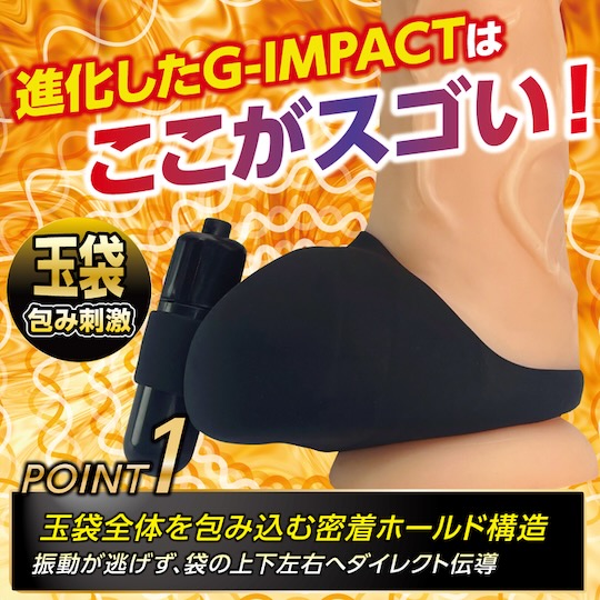 Doctor Magic G-Impact Ball Sack Vibrator - Wearable bullet vibe for penis - 18miss