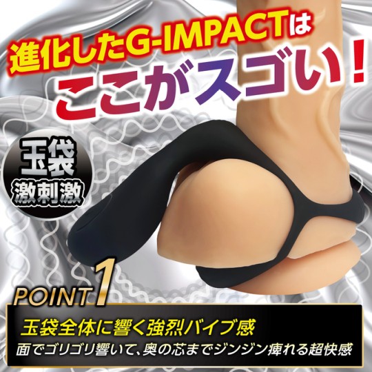 Doctor Magic G-Impact 10 Ball Sack Cock Ring Vibrator - Wearable male vibe - 18miss