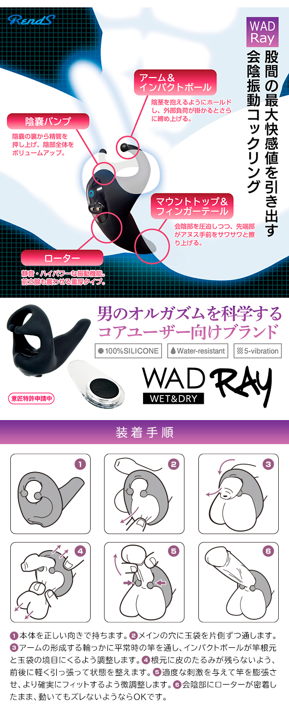 WAD Ray 震動持久環與會陰刺激器