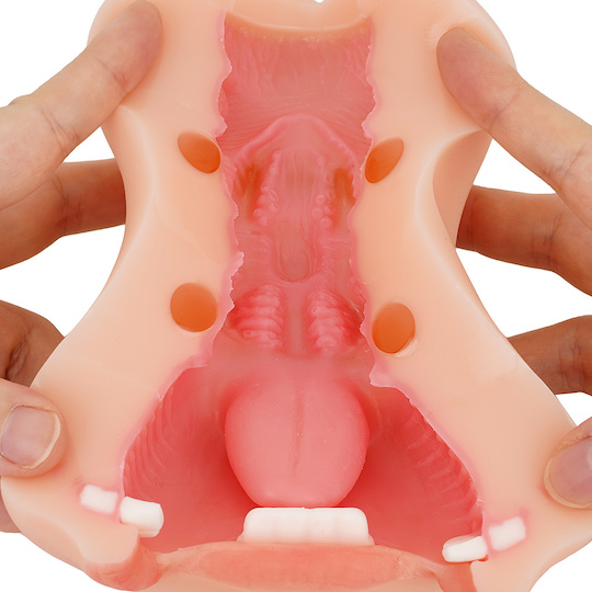 Nupu 3 Mouth Blow Job and Pussy Onahole - Double-ended masturbator - 18miss