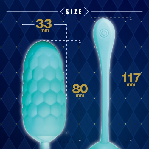 ToysHeart - Smooth Soft Egg Vibrator - Blue 照片-4