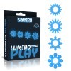 Lumino Play 夜光阴茎环 4件套装 - 蓝色