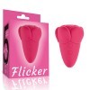 Flicker 吸吮舌舔震動棒(粉色)