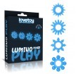 Lumino Play 夜光陰莖環 4件套裝 - 藍色