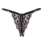 Pure Luxury Split-Crotch Panties BlackStylish thong for women