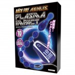 Back Fire Aenus Plasma Impact Vibrating Anal Beads Purple Powered vibe toy for backdoor pleasure