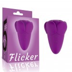 Flicker 吸吮舌舔震動棒(紫色)