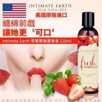 美國Intimate-Earth Fresh Strawberries 水果味口愛潤滑液-草莓 120ml (可食用)