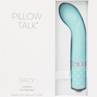 Pillow Talk Racy 趣豆 迷你G點C點震動棒-天藍色