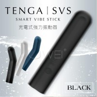 日本TENGA SVS 3頻5速強力震動可彎曲G點按摩器(防水充電)-極緻黑