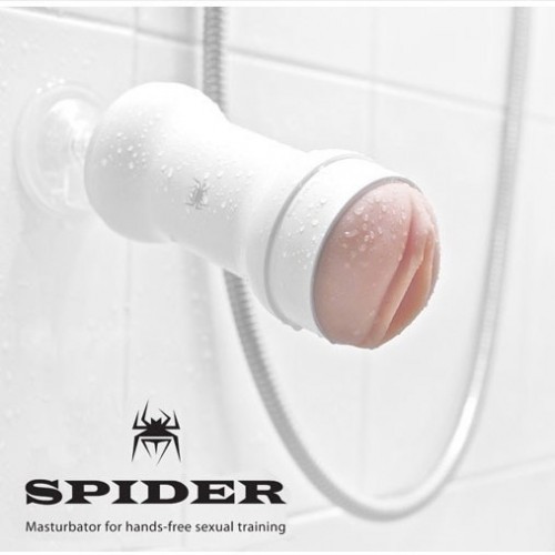 Spider吸盤式免手持性愛姿態模擬吸盤自慰杯(白)