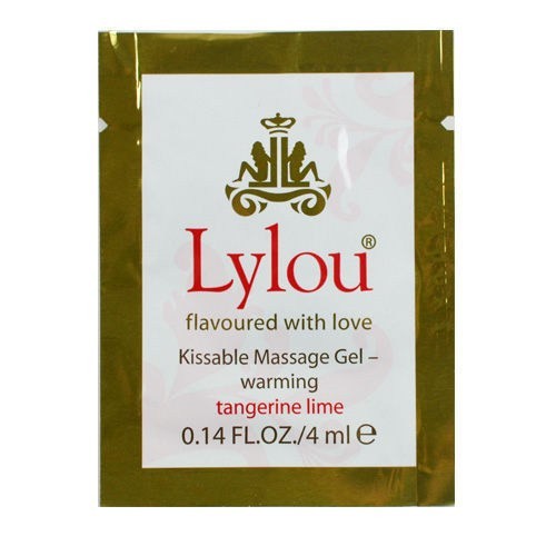 德國Lylou--Kissable Massage Gel熱感可可香草潤滑液隨身包4ml