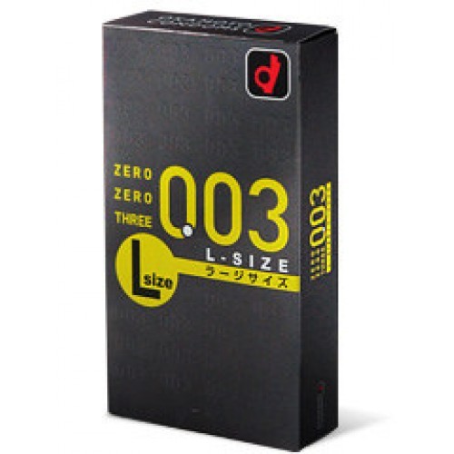 Zero Zero Three 0.03 L-size (Japan Edition) 58mm 10's Pack