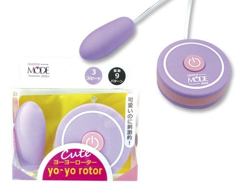 日本MODE★yo-yorotor可愛粉餅造型跳蛋 (粉紫色)