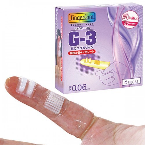 日本Finger Condom 0.06安全G點手指套G3(6片裝)
