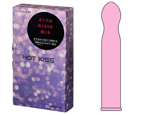 Sagami 相模 HOT KISS 十倍超润滑热感装 (10片)