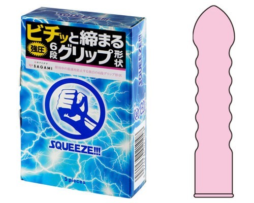 日本相模Sagami Squeeze!!! condom 擠壓感安全套5片裝
