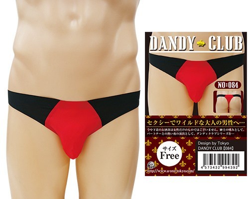 Dandy Club 84 Men's Underwear-Black Red